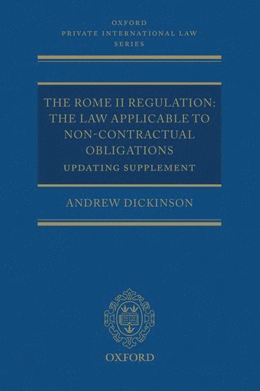 bokomslag The Rome II Regulation