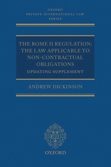 bokomslag The Rome II Regulation