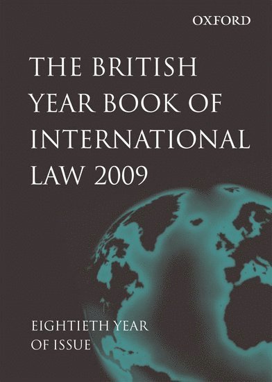 British Year Book of International Law 2009 Volume 80 1