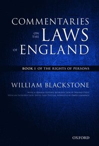 bokomslag The Oxford Edition of Blackstone's: Commentaries on the Laws of England