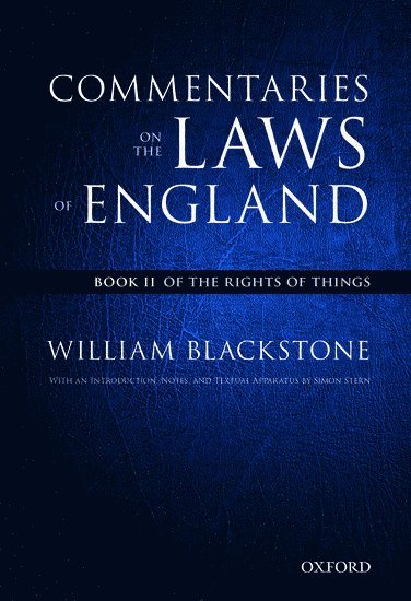 bokomslag The Oxford Edition of Blackstone's: Commentaries on the Laws of England