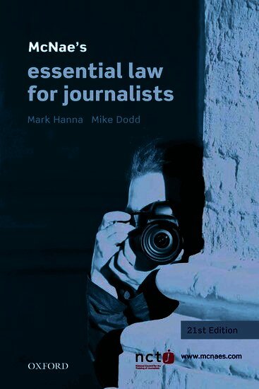 McNae's Essential Law for Journalists