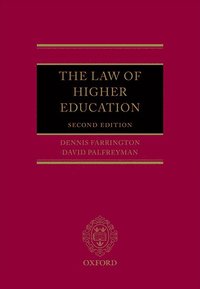 bokomslag The Law of Higher Education