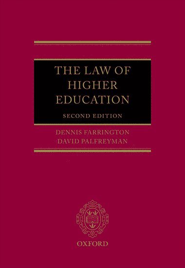 bokomslag The Law of Higher Education