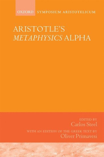 Aristotle's Metaphysics Alpha 1