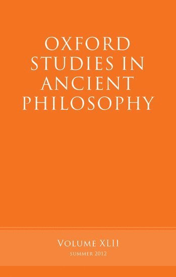 bokomslag Oxford Studies in Ancient Philosophy, Volume 42