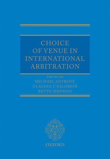 bokomslag Choice of Venue in International Arbitration