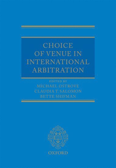 bokomslag Choice of Venue in International Arbitration