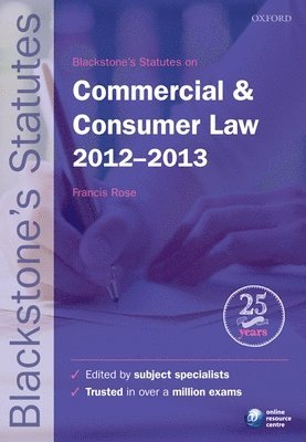 Blackstone's Statutes on Commercial & Consumer Law 2012-2013