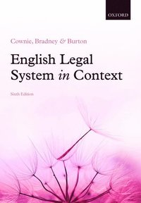 bokomslag English Legal System in Context 6e