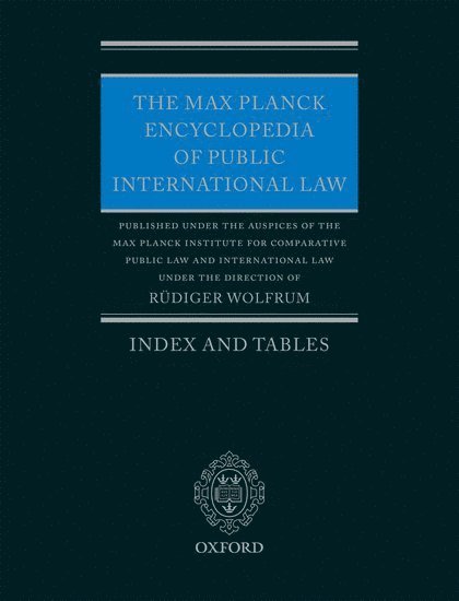 The Max Planck Encyclopedia of Public International Law