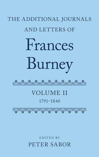 The Additional Journals and Letters of Frances Burney 1