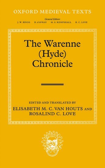 Elisabeth Van Houts, Rosalind Love, Elisabeth van Houts, Rosalind Love - The Warenne (Hyde) Chronicle, Inbunden