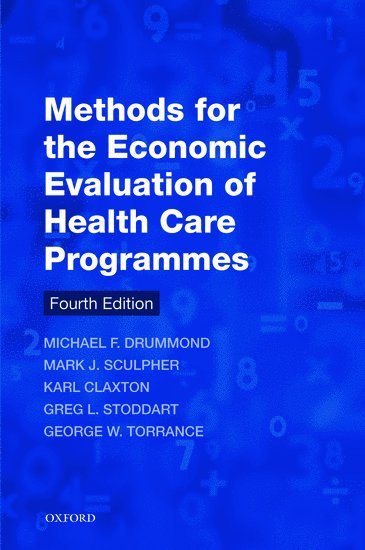 bokomslag Methods for the Economic Evaluation of Health Care Programmes