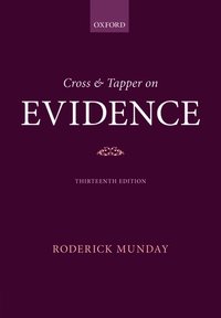 bokomslag Cross & Tapper on Evidence