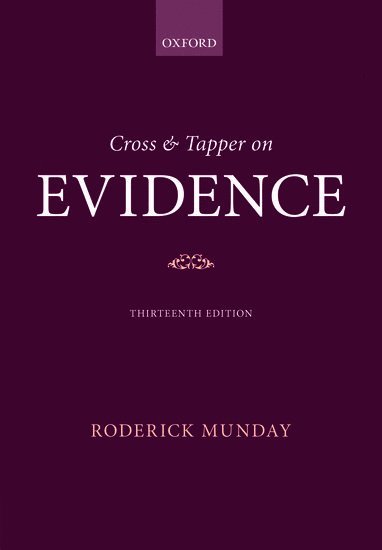 Cross & Tapper on Evidence 1