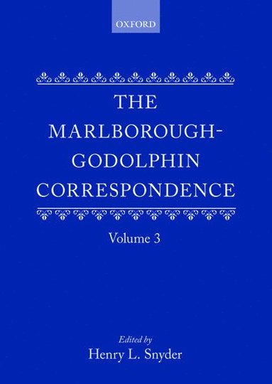 bokomslag The Marlborough-Godolphin Correspondence, Volume III