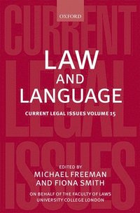 bokomslag Law and Language