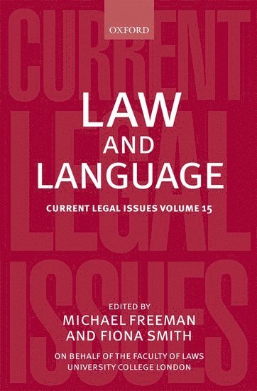 bokomslag Law and Language