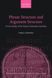 bokomslag Phrase Structure and Argument Structure