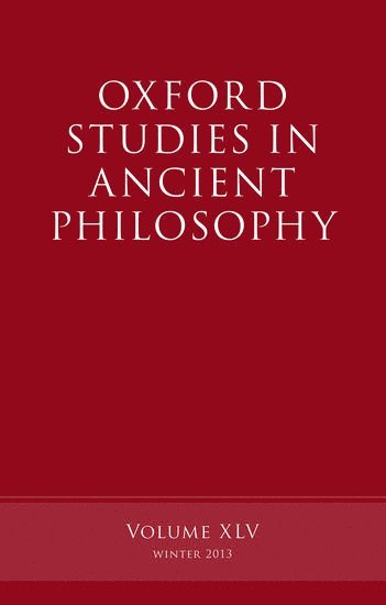 Oxford Studies in Ancient Philosophy, Volume 45