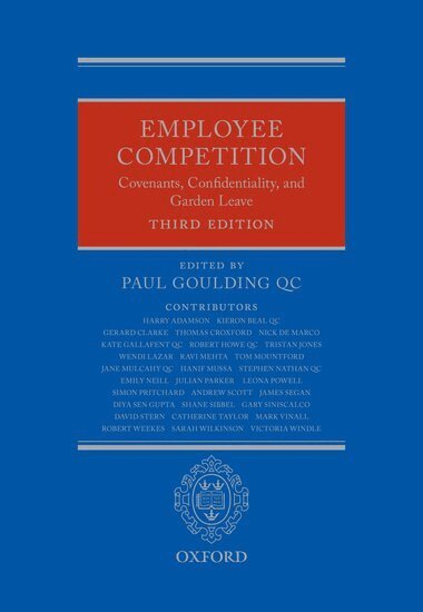 GOULDING, Paul Goulding QC - Employee Competition, Inbunden
