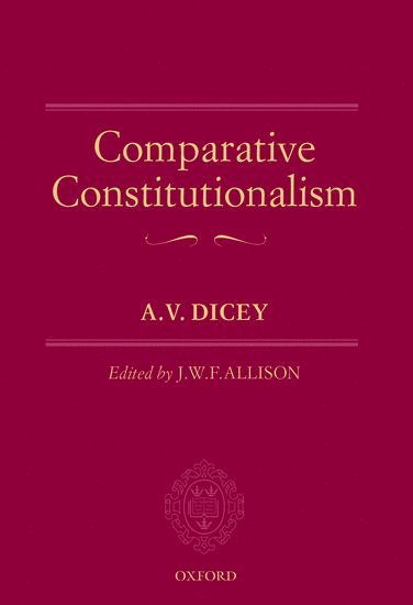 bokomslag Comparative Constitutionalism