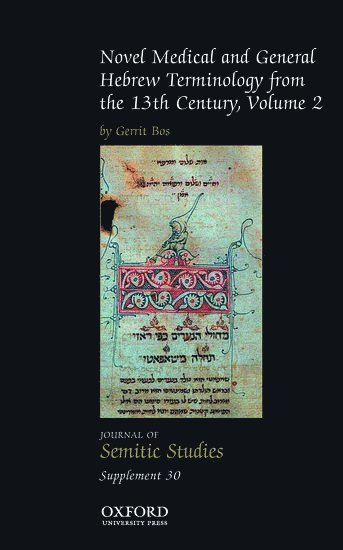 bokomslag Novel Medical and General Hebrew Terminology from the 13th Century: Volume Two