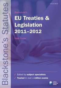 bokomslag Blackstone's eu treaties and legislation