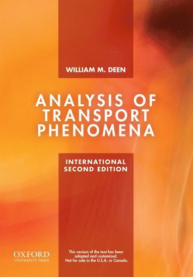 Analysis of Transport Phenomena 1