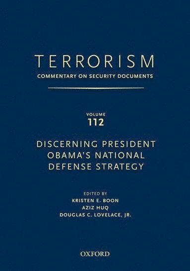 bokomslag TERRORISM: Commentary on Security Documents Volume 112
