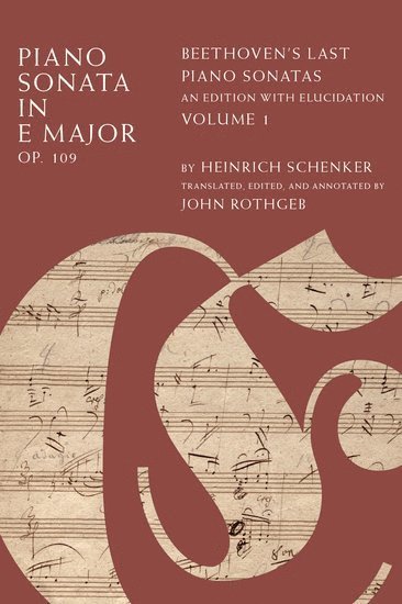 bokomslag Piano Sonata in E Minor, Op.109 Vol 1 C