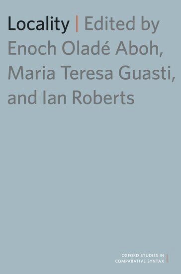 Enoch Olade Aboh, Enoch Oladé Aboh, Maria Teresa Guasti, Ian Roberts - Locality, Häftad