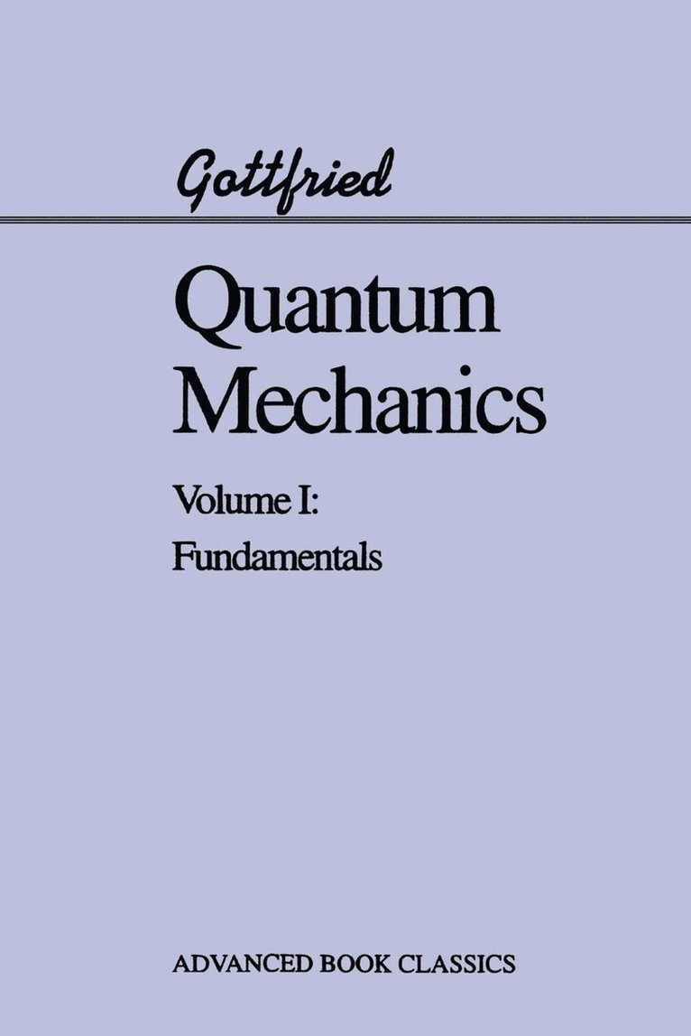 Quantum Mechanics 1