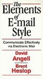 bokomslag Elements of E-Mail Style