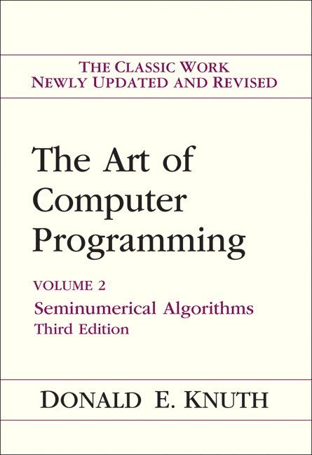 Knuth Volune 2: Seminumerical Algorithms 3rd Edition 1