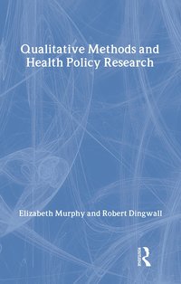 bokomslag Qualitative Methods and Health Policy Research