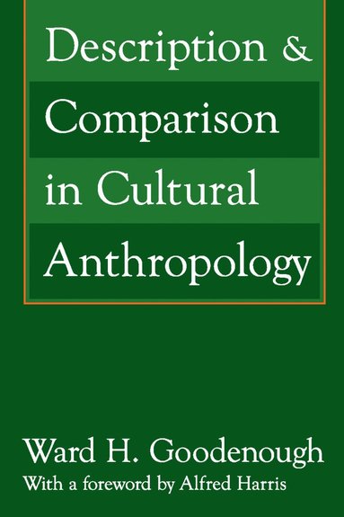 bokomslag Description and Comparison in Cultural Anthropology