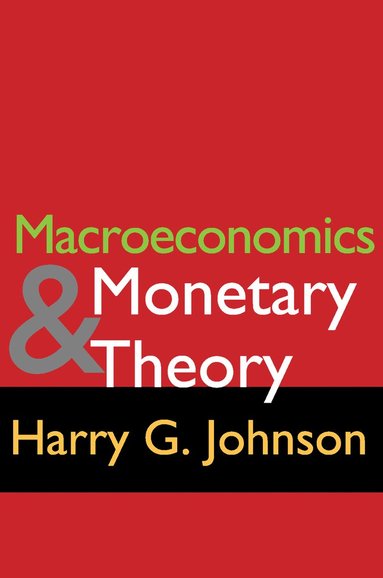 bokomslag Macroeconomics and Monetary Theory