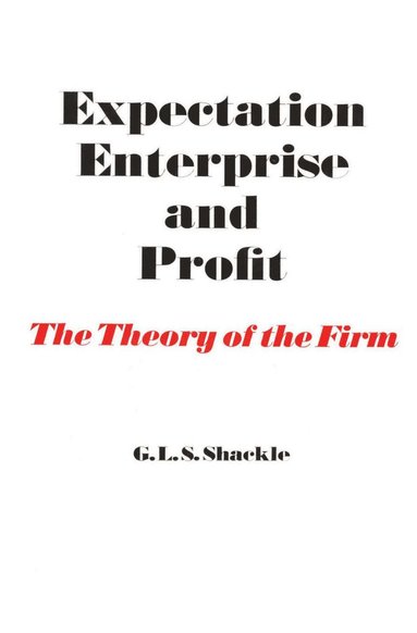 bokomslag Expectation, Enterprise and Profit