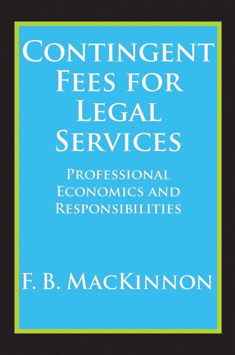 Contingent Fees for Legal Services