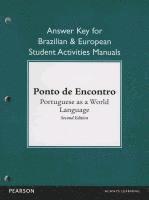 bokomslag Brazilian and European Student Activities Manual Answer Key for Ponto de Encontro