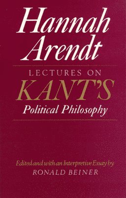 Lectures on Kant's Political Philosophy 1