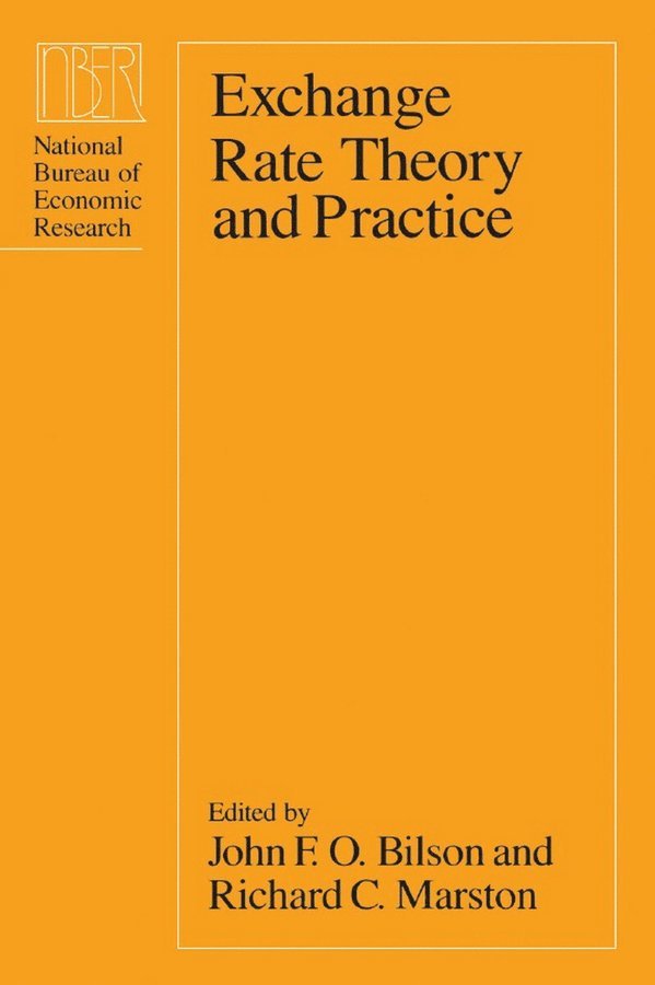 John F. Bilson, Richard C. Marston - Exchange Rate Theory and Practice, Häftad