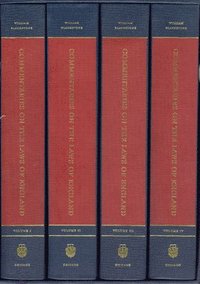 bokomslag Commentaries on the Laws of England, A Facsimile of the First Edition of 1765-1769