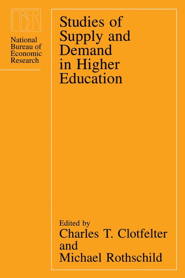 Studies of Supply and Demand in Higher Education 1