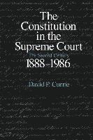 The Constitution in the Supreme Court 1