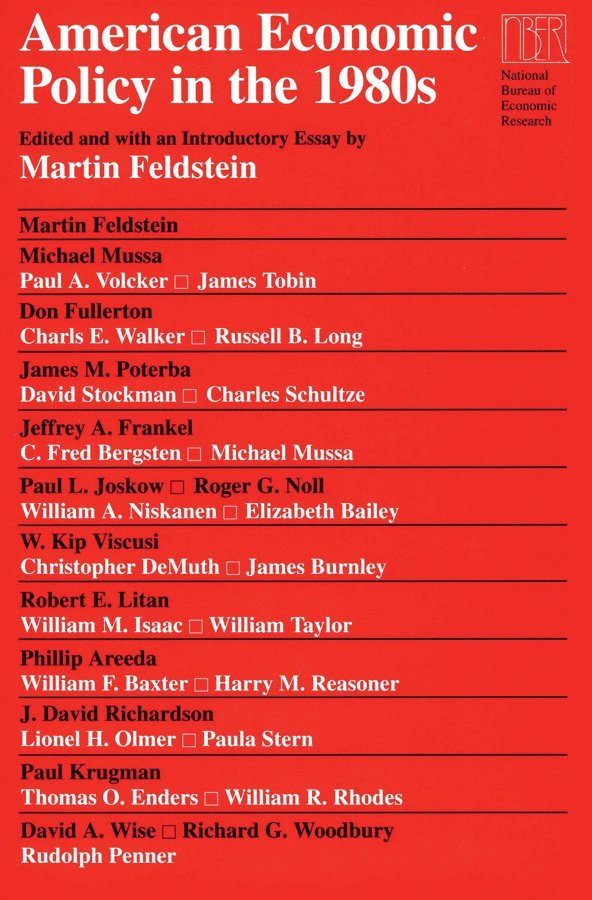 Martin Feldstein - American Economic Policy in the 1980s, Häftad