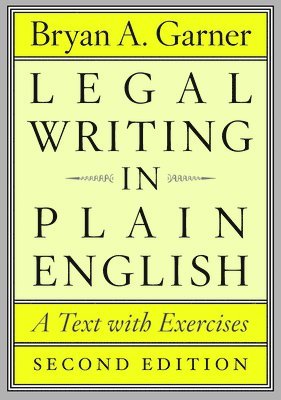 bokomslag LEGAL WRITING IN PLAIN ENGLISH