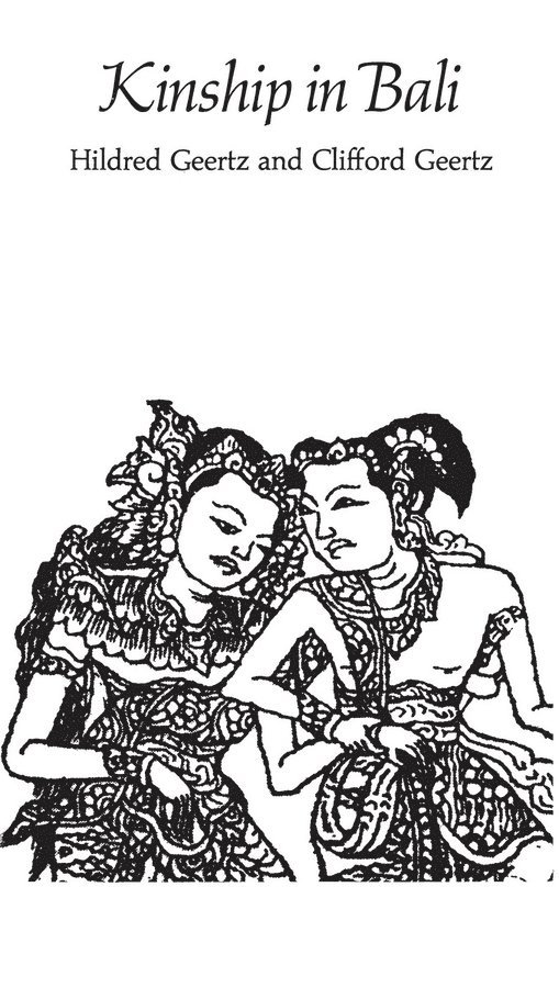 Kinship in Bali